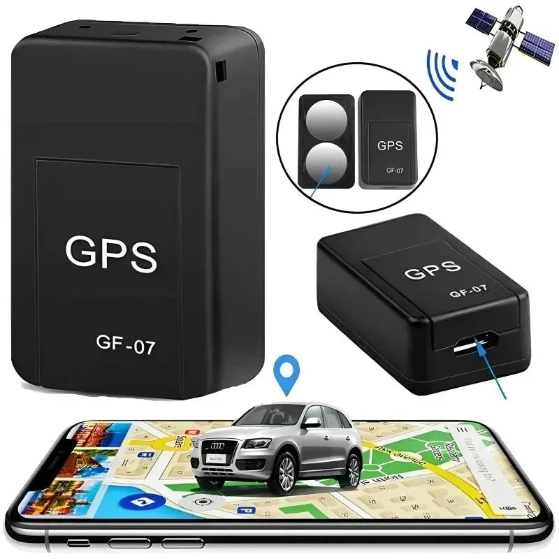 "GF07 Mini Magnetic GPS Tracker – Real-Time Car & Pet Locator"