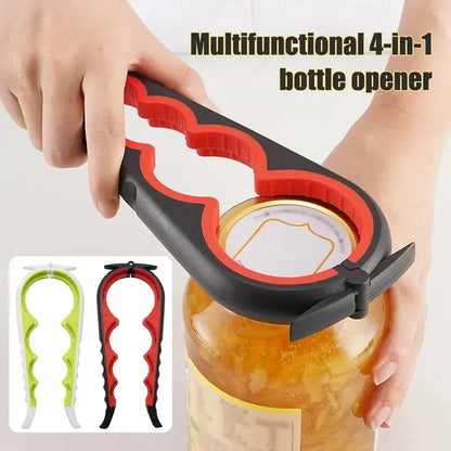 "4-in-1 Multi-Function Can & Bottle Opener"