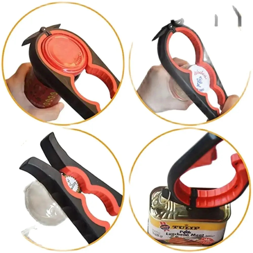 "4-in-1 Multi-Function Can & Bottle Opener"