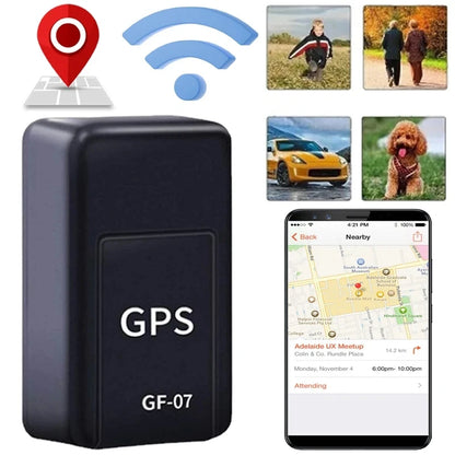 "GF07 Mini Magnetic GPS Tracker – Real-Time Car & Pet Locator"